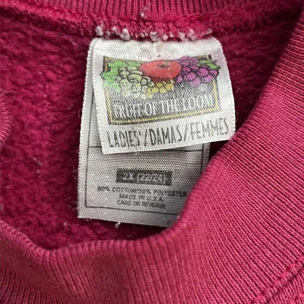 Vintage Fruit Of The Loom Sun Faded Crewneck Sweatshirt Women's Size 2XL 90s